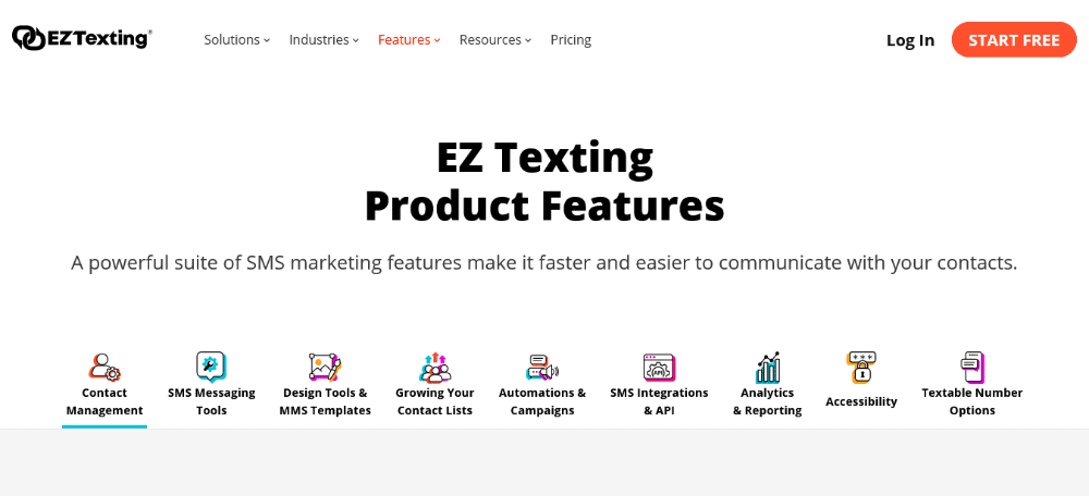 EZTexting Features