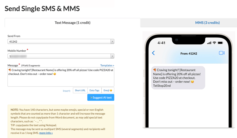 SMS campaigns for businesses